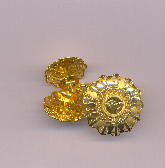 GOLD HALF SET PENDENT PLAIN EXCLUSIVE