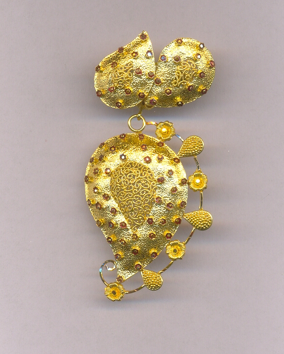 GOLD HALF SET PENDENT PLAIN EXCLUSIVE
