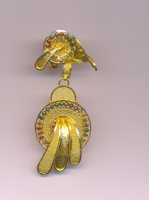 GOLD HALF SET PENDENT PLAIN EXCLUSIVE