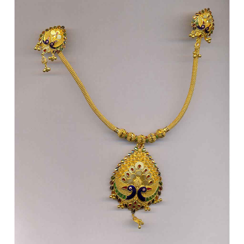GOLD HALF SET PENDENT PLAIN EXCLUSIVE