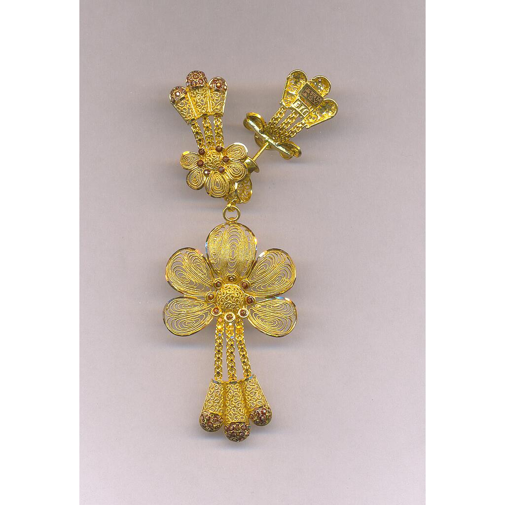 GOLD HALF SET PENDENT PLAIN EXCLUSIVE