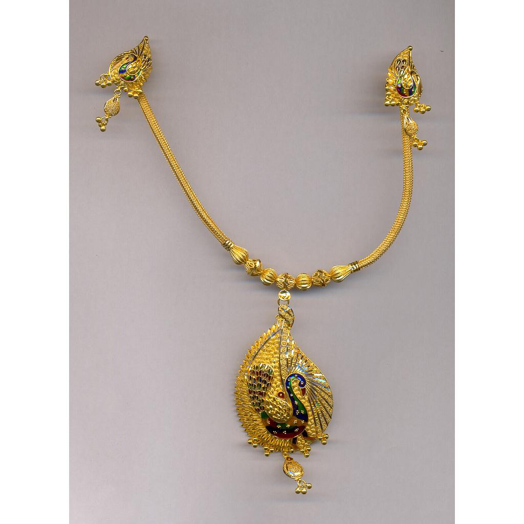 GOLD HALF SET PENDENT PLAIN EXCLUSIVE