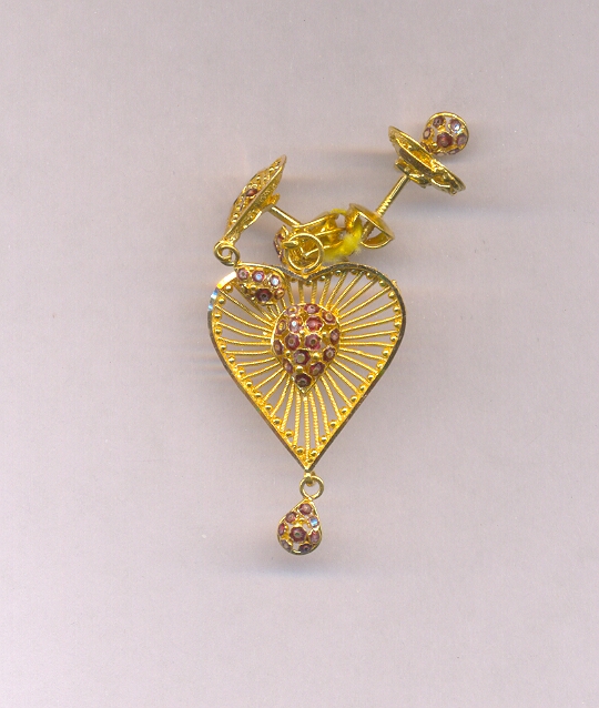 GOLD HALF SET PENDENT PLAIN EXCLUSIVE