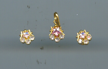 GOLD HALF SET PENDENT PLAIN GENERAL