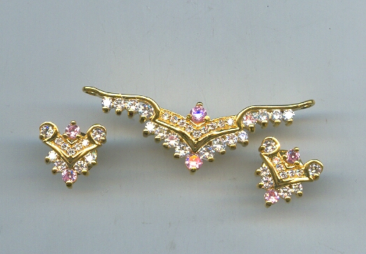 GOLD HALF SET PENDENT PLAIN GENERAL