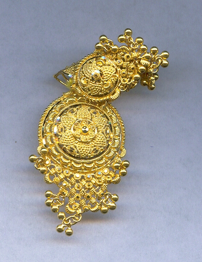 GOLD HALF SET PENDENT PLAIN GENERAL