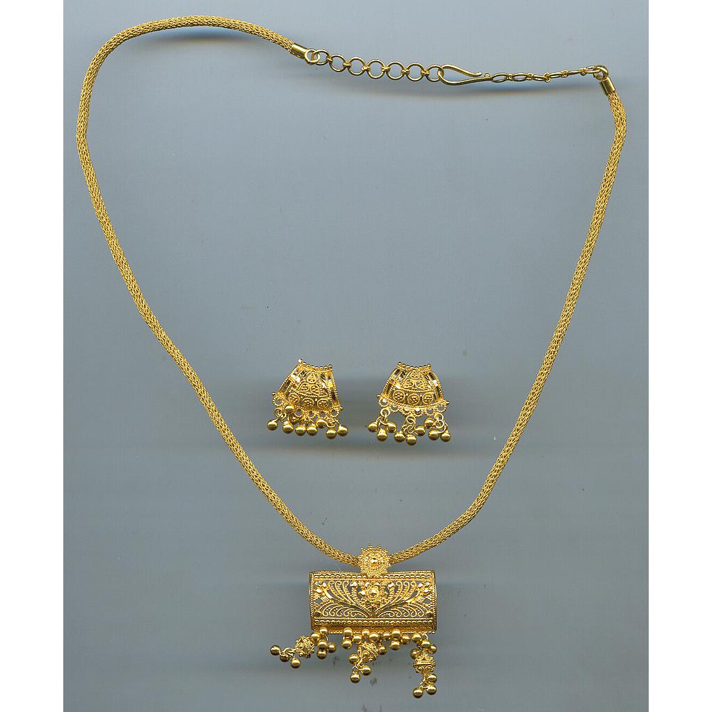 GOLD HALF SET PENDENT PLAIN GENERAL