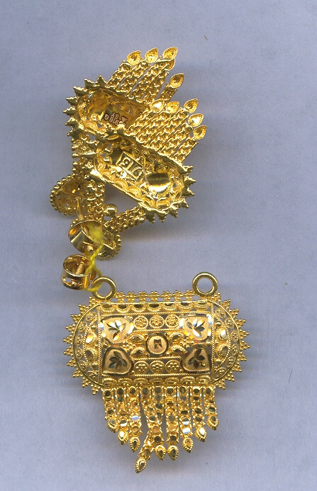 GOLD HALF SET PENDENT PLAIN GENERAL