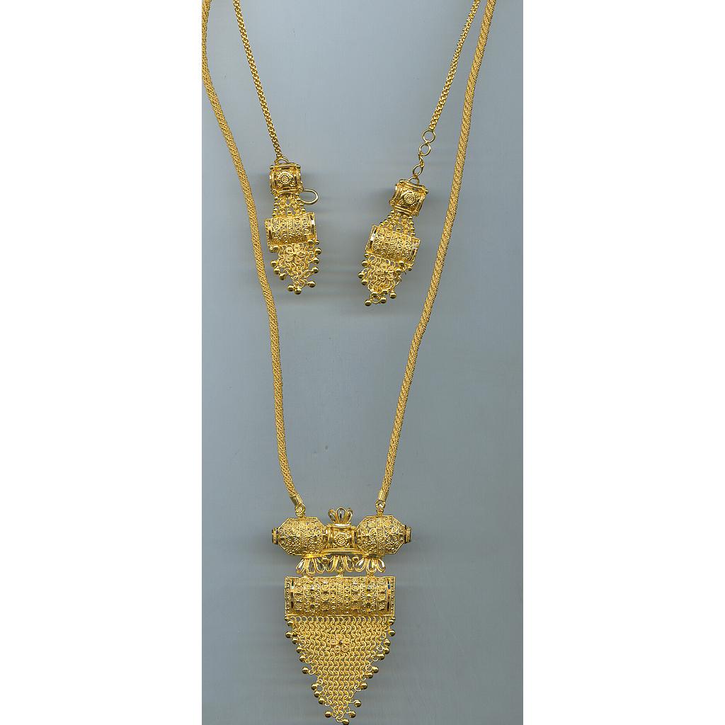 GOLD HALF SET PENDENT PLAIN GENERAL