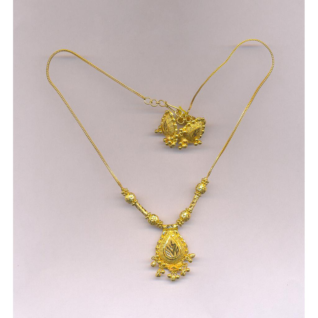 GOLD HALF SET PENDENT PLAIN GENERAL