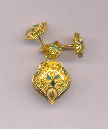 GOLD HALF SET PENDENT PLAIN GENERAL