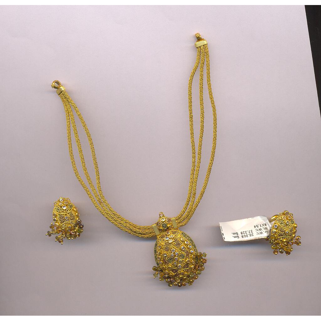 GOLD HALF SET ROUND ANTIQUE