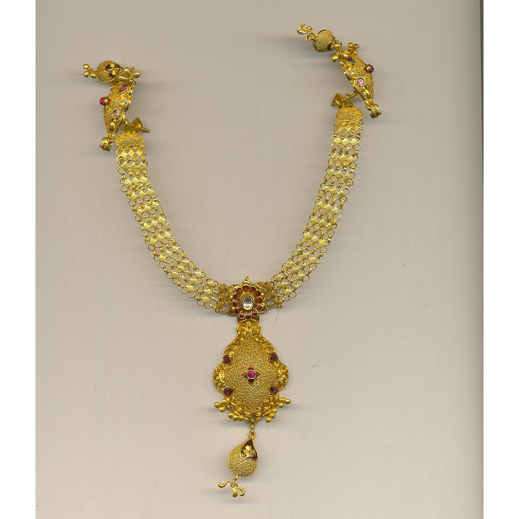 GOLD HALF SET ROUND ANTIQUE