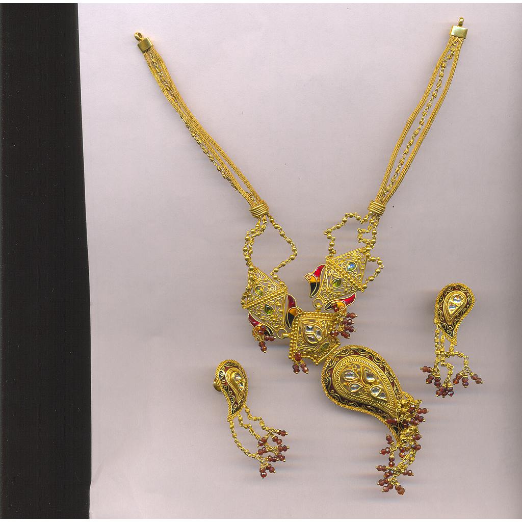 GOLD HALF SET ROUND ANTIQUE