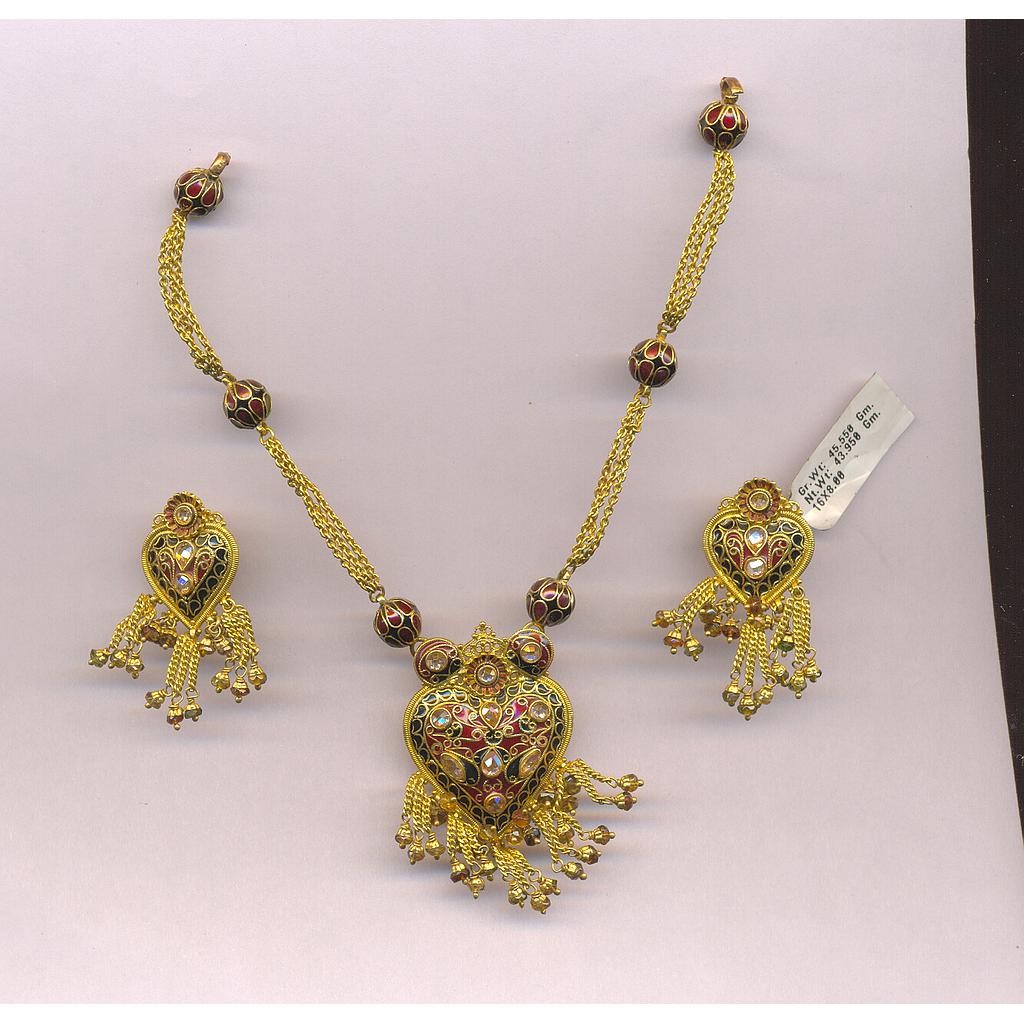 GOLD HALF SET ROUND ANTIQUE