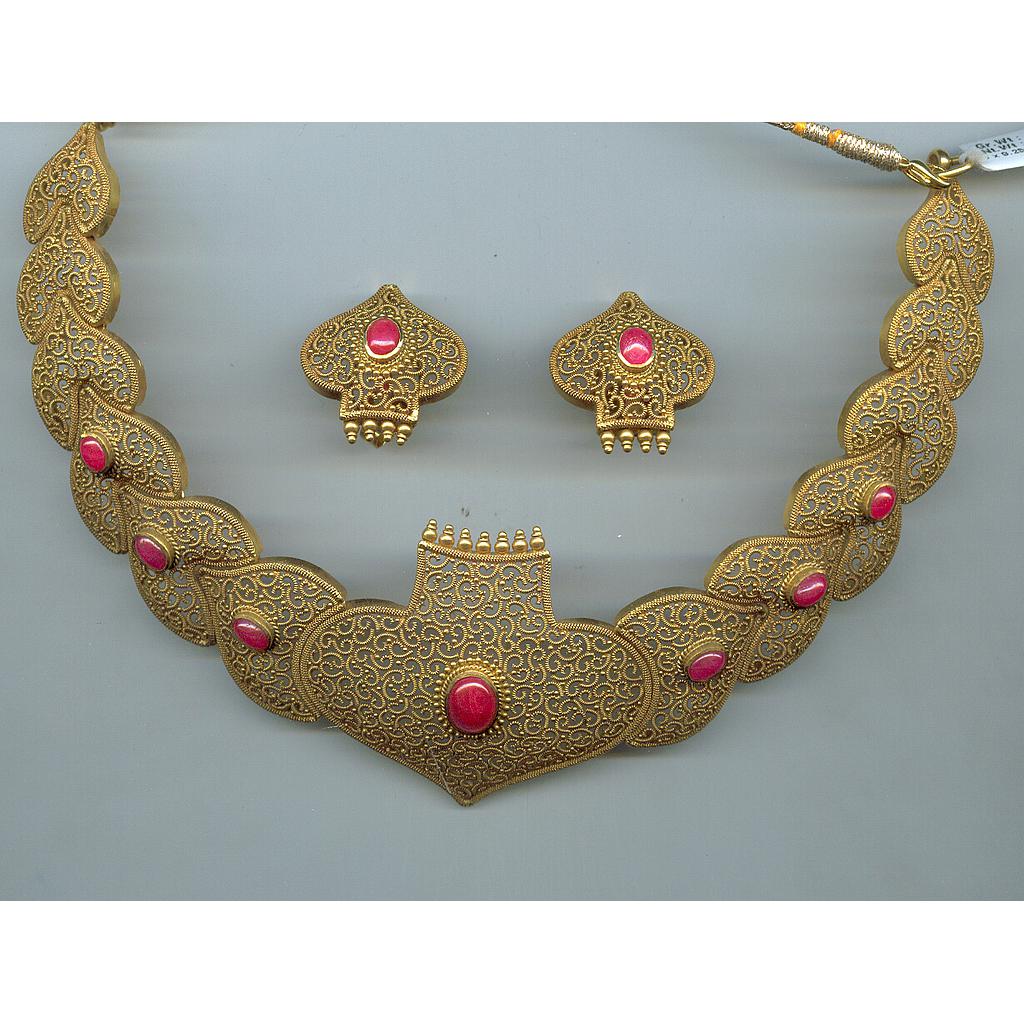 GOLD HALF SET ROUND ANTIQUE EXCLUSIVE