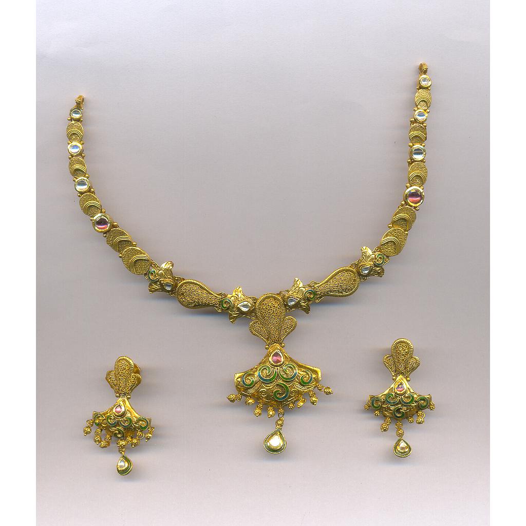 GOLD HALF SET ROUND ANTIQUE EXCLUSIVE