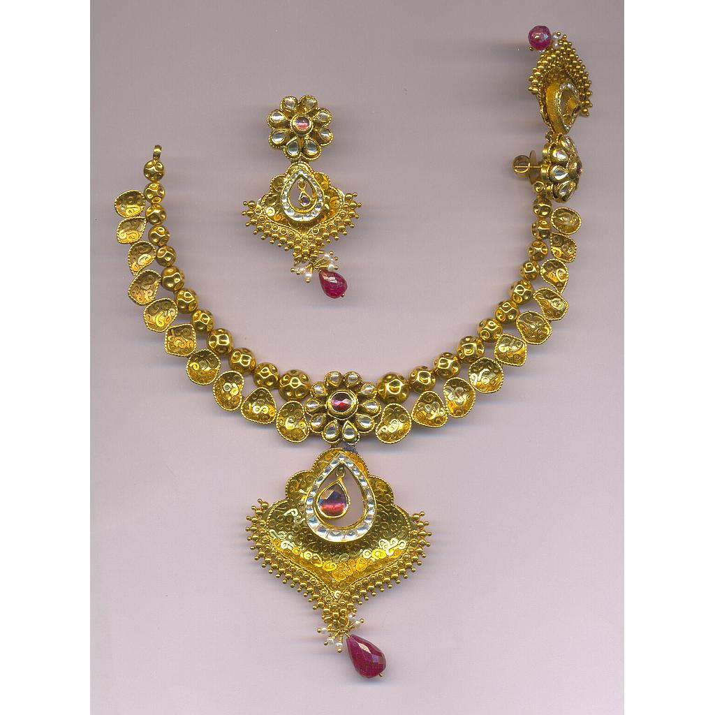 GOLD HALF SET ROUND ANTIQUE EXCLUSIVE