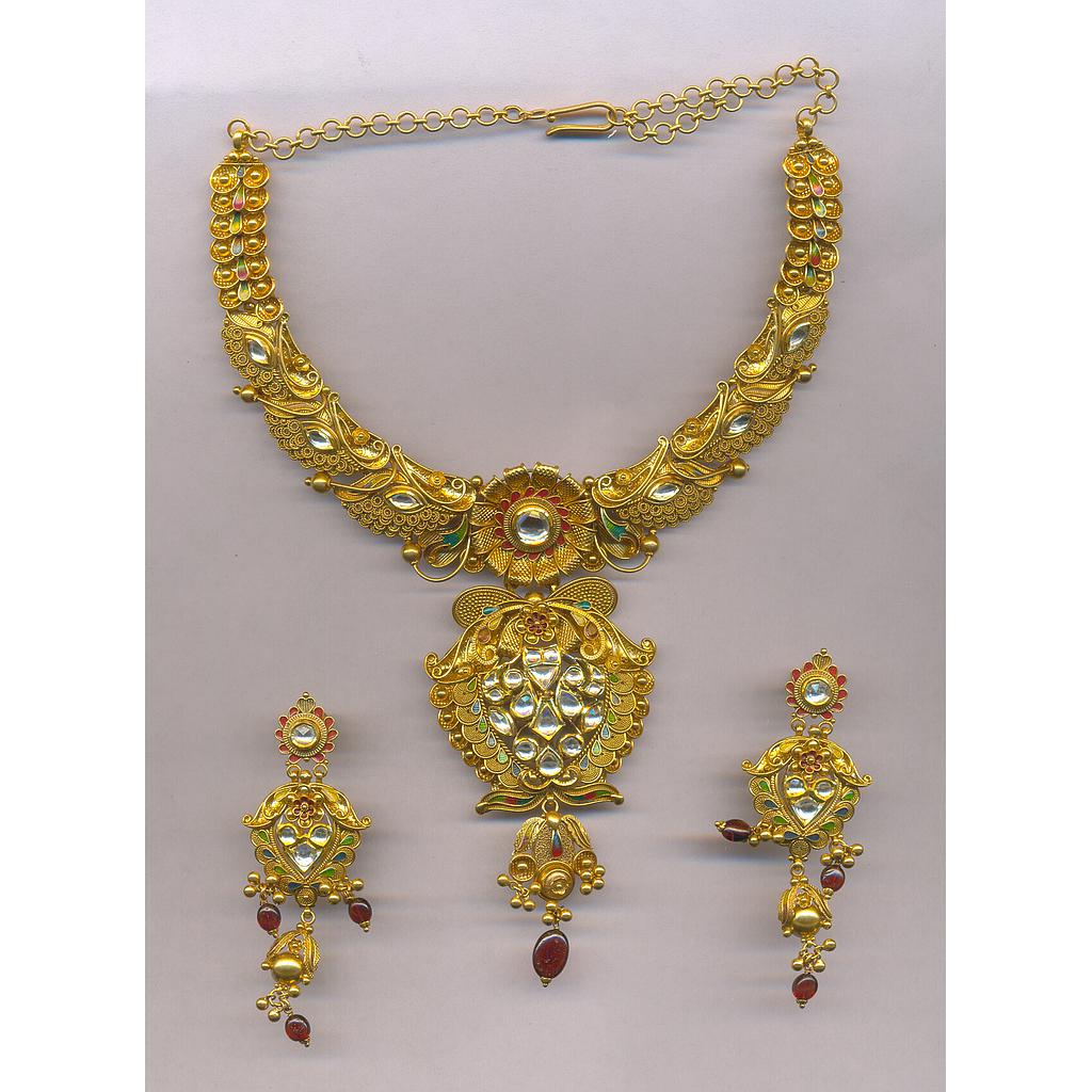 GOLD HALF SET ROUND ANTIQUE EXCLUSIVE