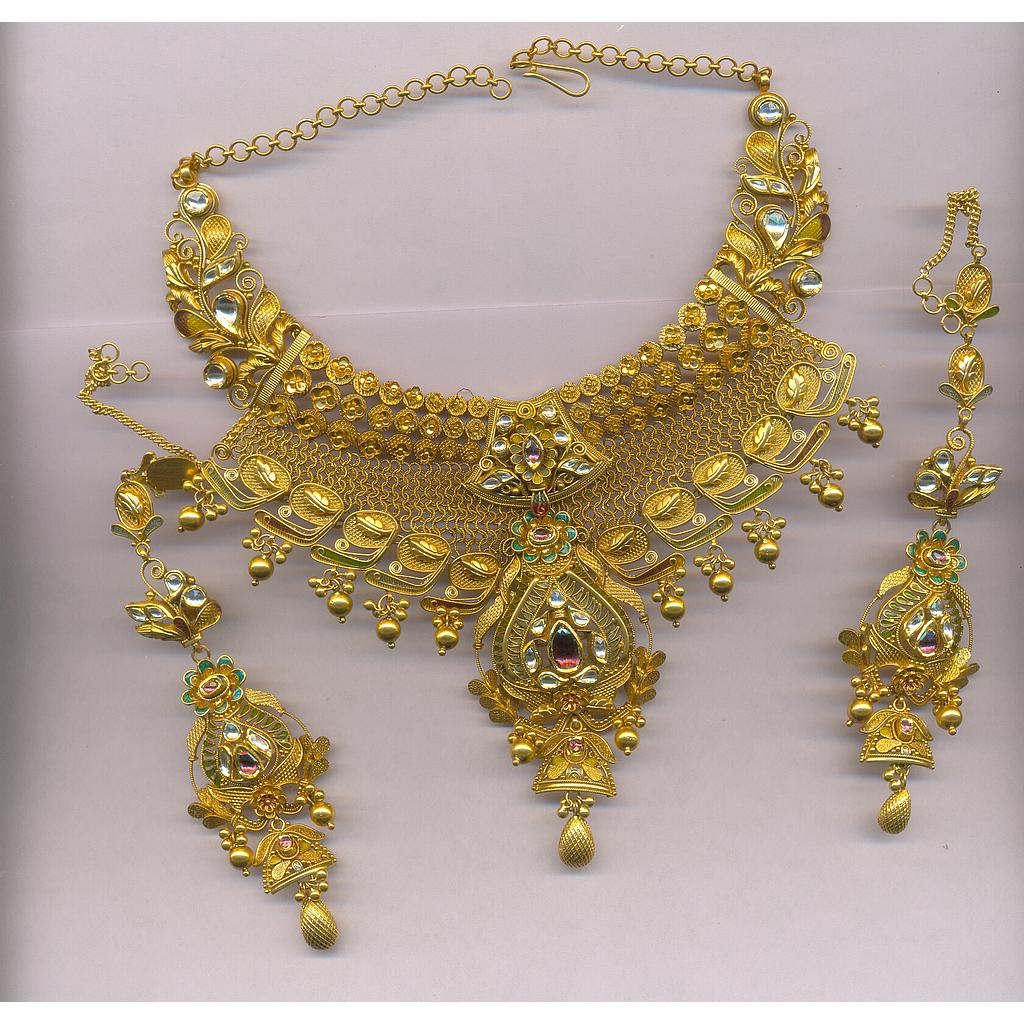 GOLD HALF SET ROUND ANTIQUE EXCLUSIVE
