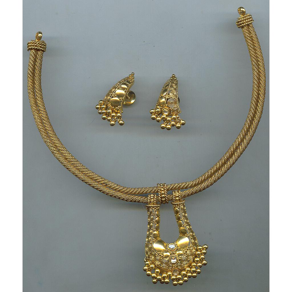 GOLD HALF SET ROUND ANTIQUE EXCLUSIVE
