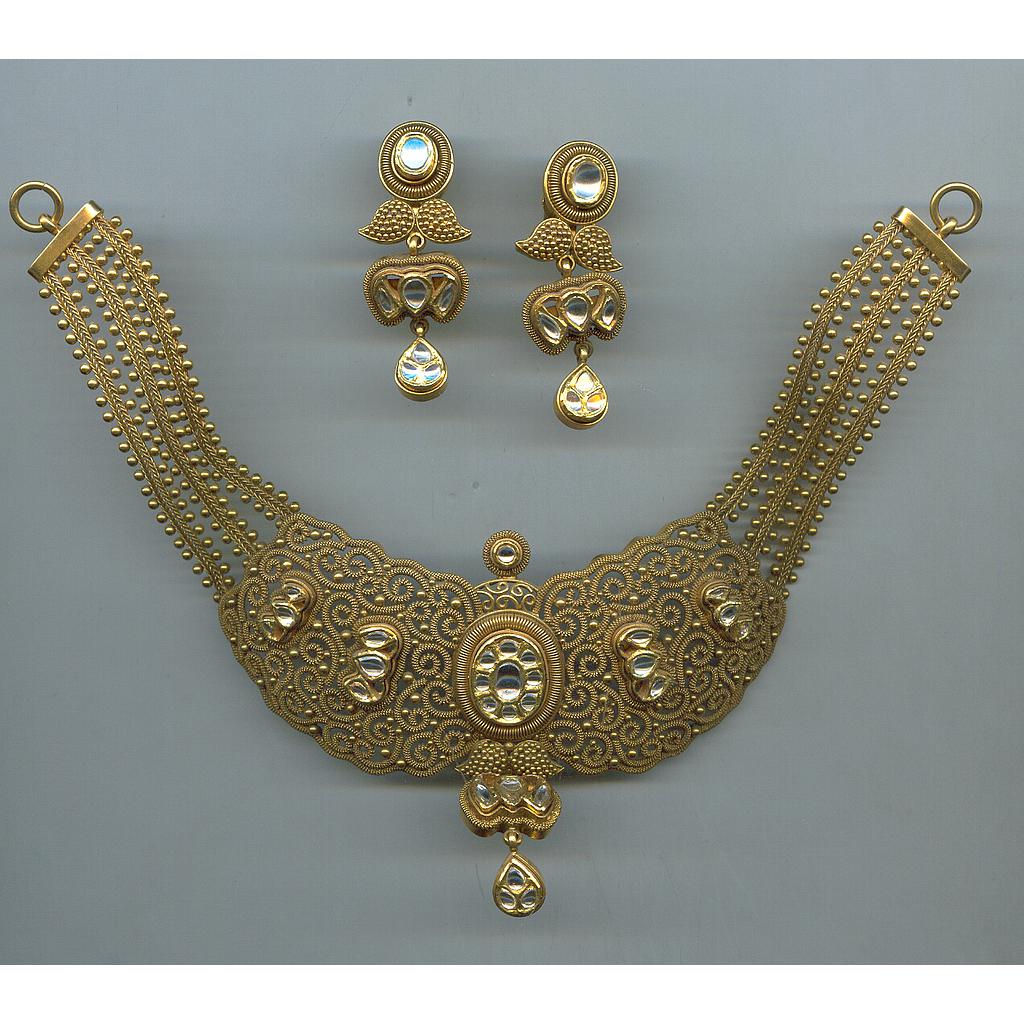 GOLD HALF SET ROUND ANTIQUE EXCLUSIVE