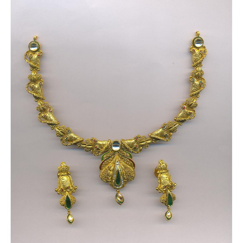 GOLD HALF SET ROUND ANTIQUE EXCLUSIVE