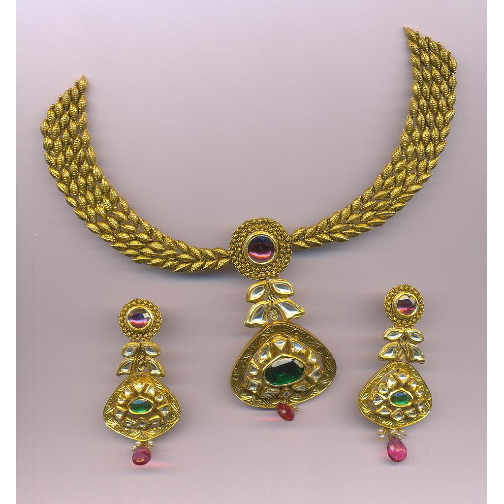 GOLD HALF SET ROUND ANTIQUE EXCLUSIVE