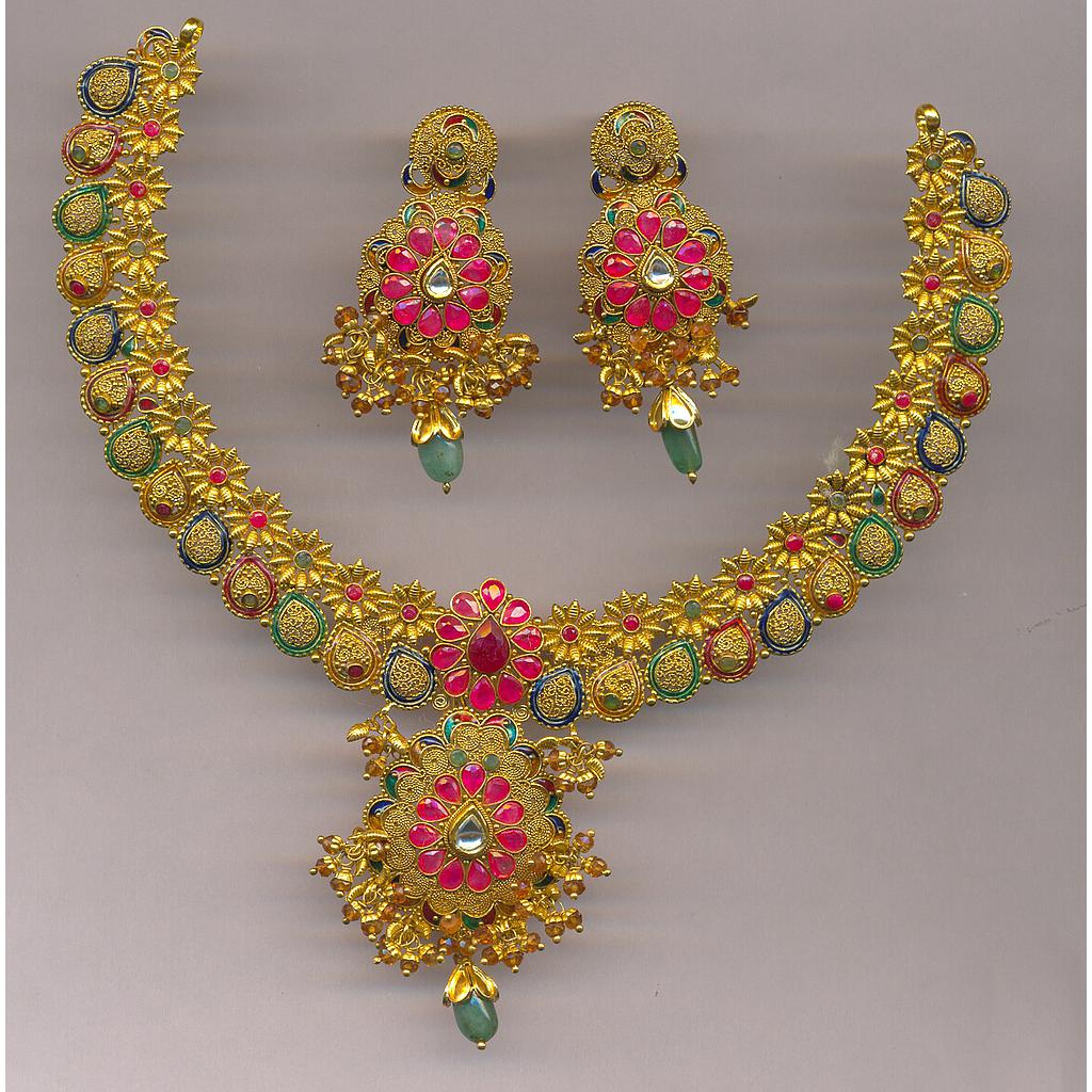 GOLD HALF SET ROUND ANTIQUE EXCLUSIVE