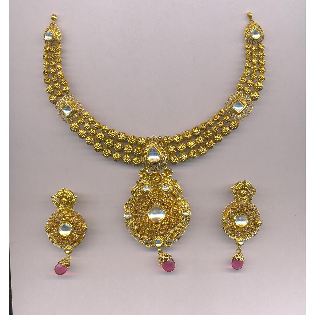 GOLD HALF SET ROUND ANTIQUE EXCLUSIVE