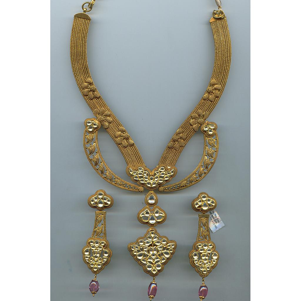GOLD HALF SET ROUND ANTIQUE EXCLUSIVE
