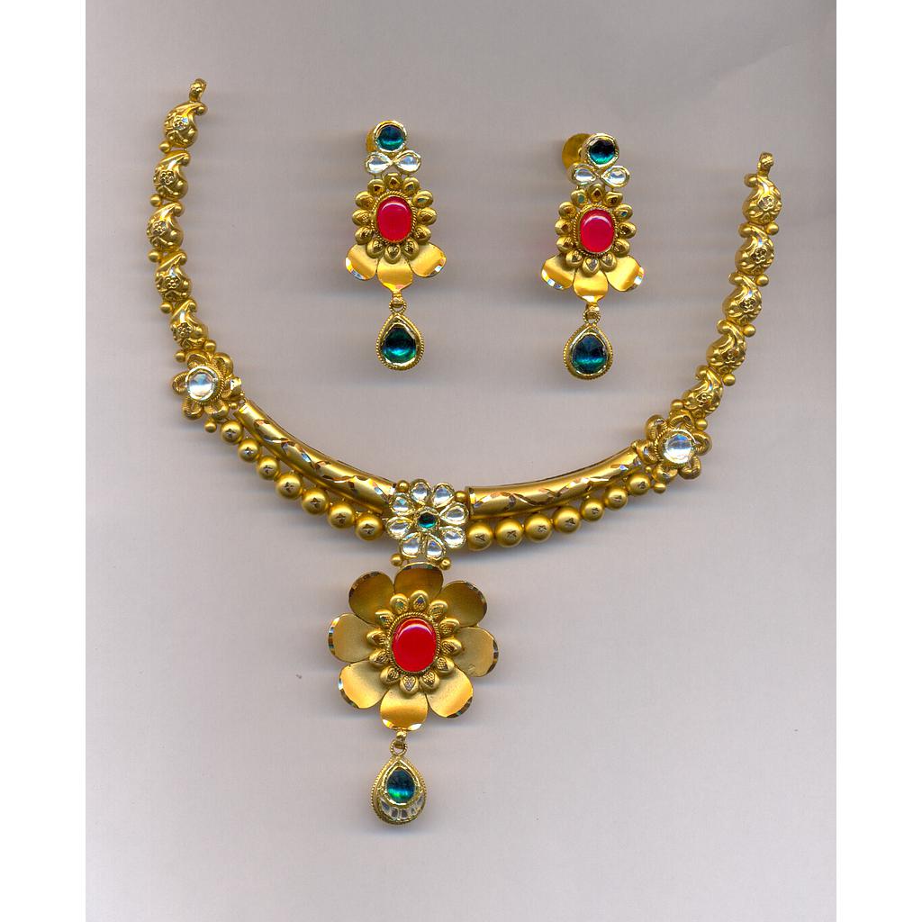 GOLD HALF SET ROUND ANTIQUE EXCLUSIVE