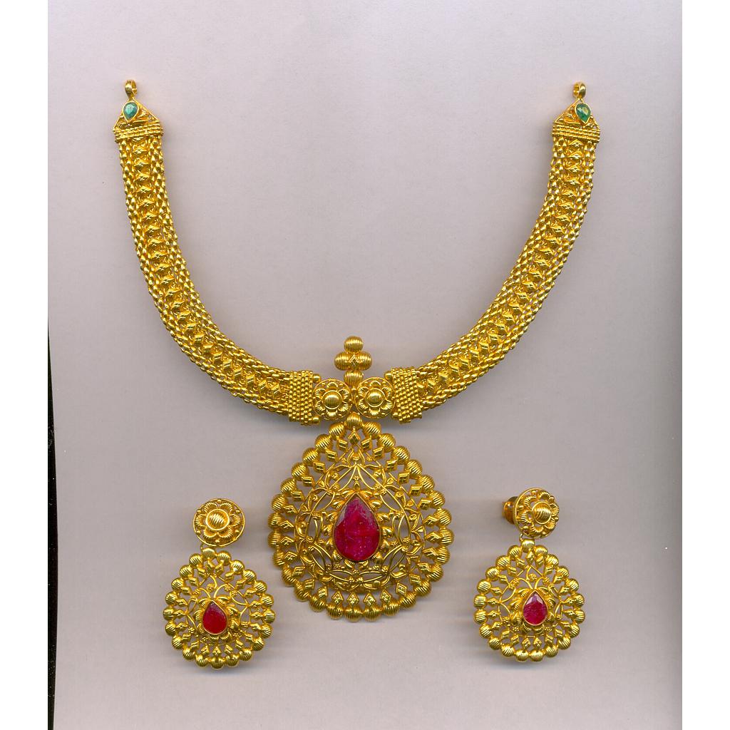 GOLD HALF SET ROUND ANTIQUE EXCLUSIVE