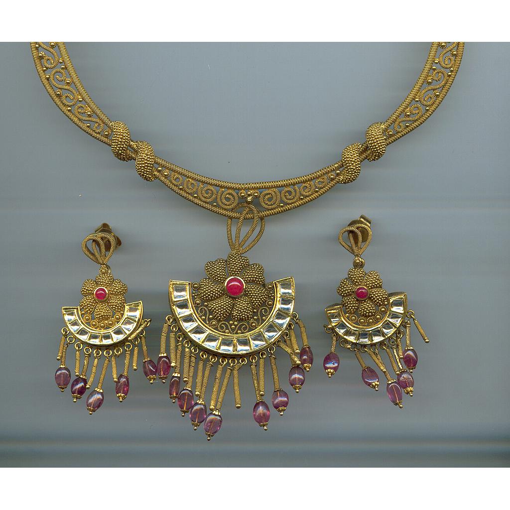 GOLD HALF SET ROUND ANTIQUE EXCLUSIVE