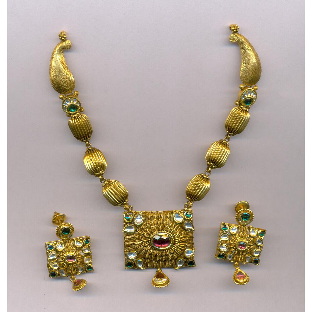 GOLD HALF SET ROUND ANTIQUE EXCLUSIVE