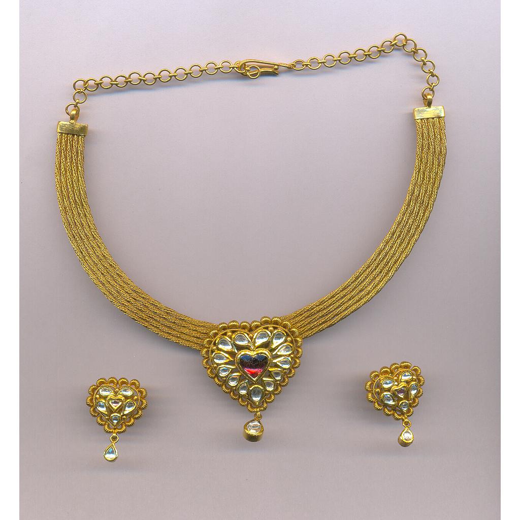 GOLD HALF SET ROUND ANTIQUE EXCLUSIVE