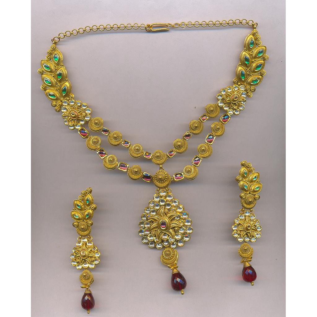 GOLD HALF SET ROUND ANTIQUE EXCLUSIVE