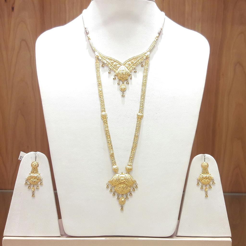 GOLD HALF SET LONG PLAIN