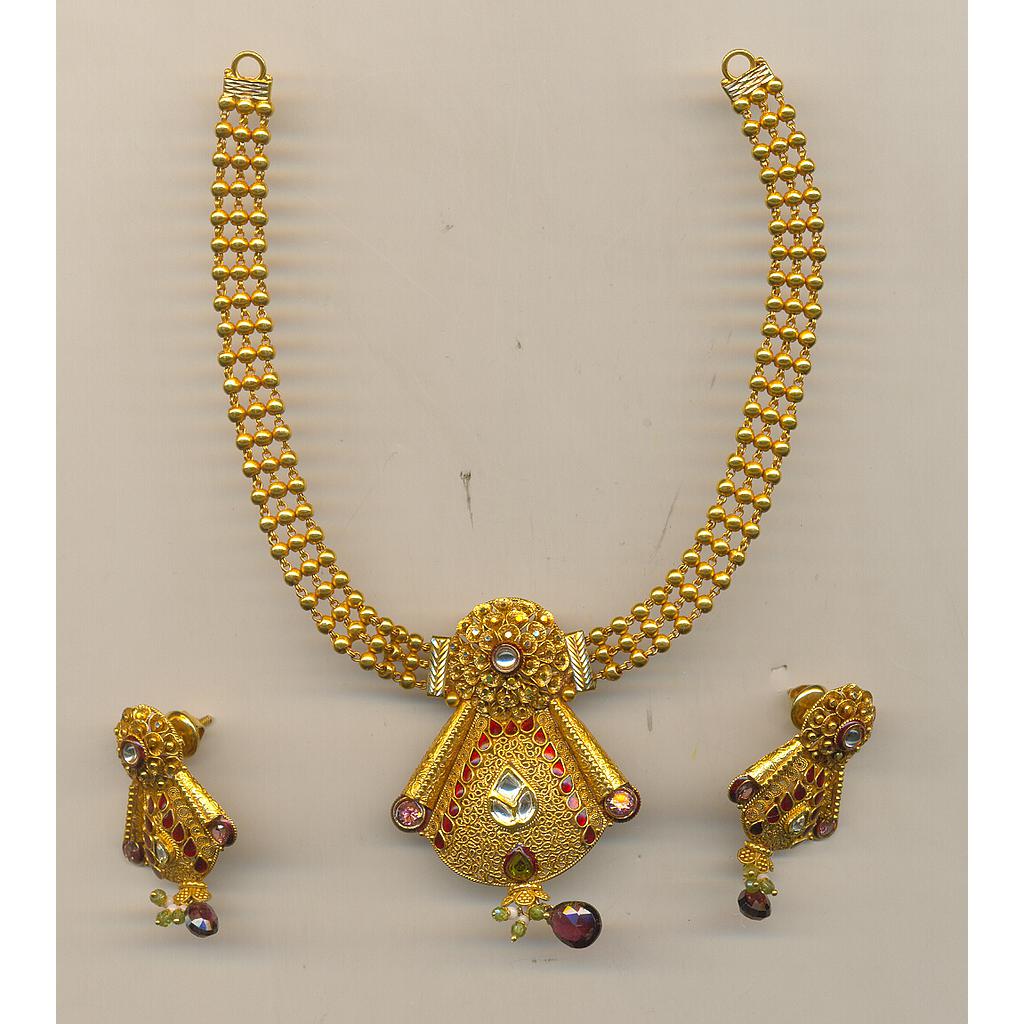 GOLD HALF SET ROUND ANTIQUE FANCY