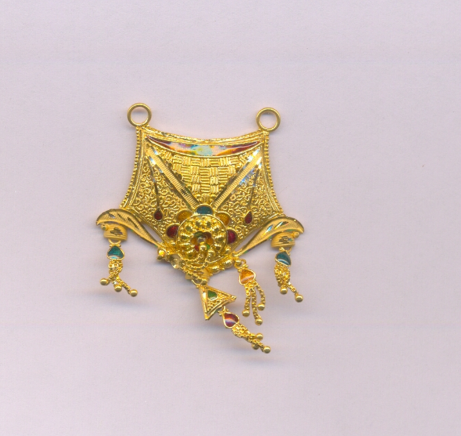GOLD HALF SET ROUND ANTIQUE FANCY