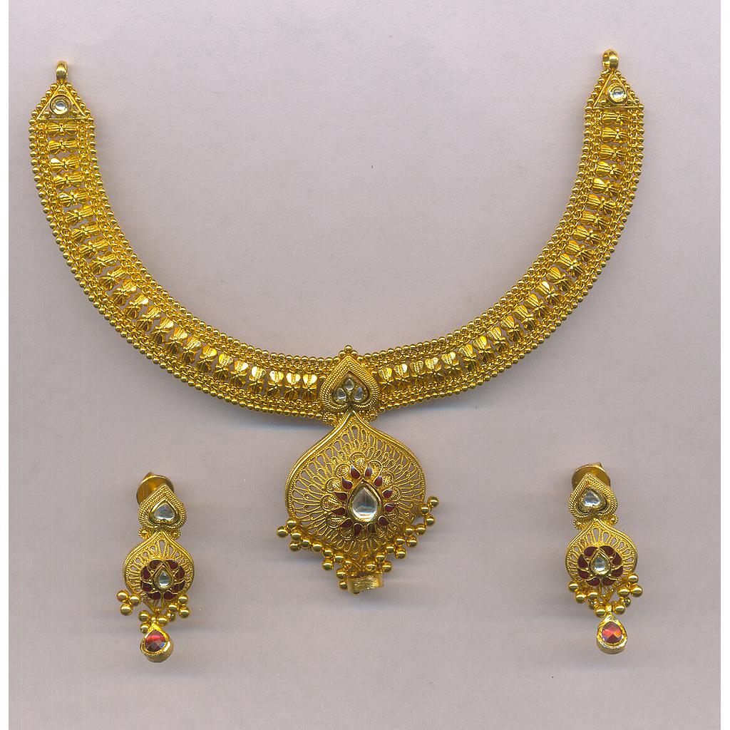 GOLD HALF SET ROUND ANTIQUE FANCY