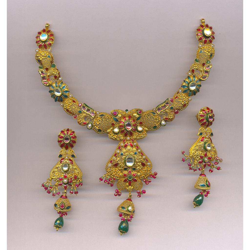 GOLD HALF SET ROUND ANTIQUE FANCY
