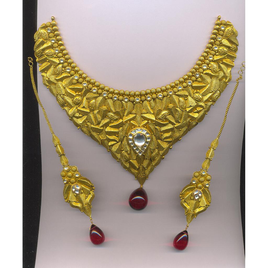 GOLD HALF SET ROUND ANTIQUE FANCY