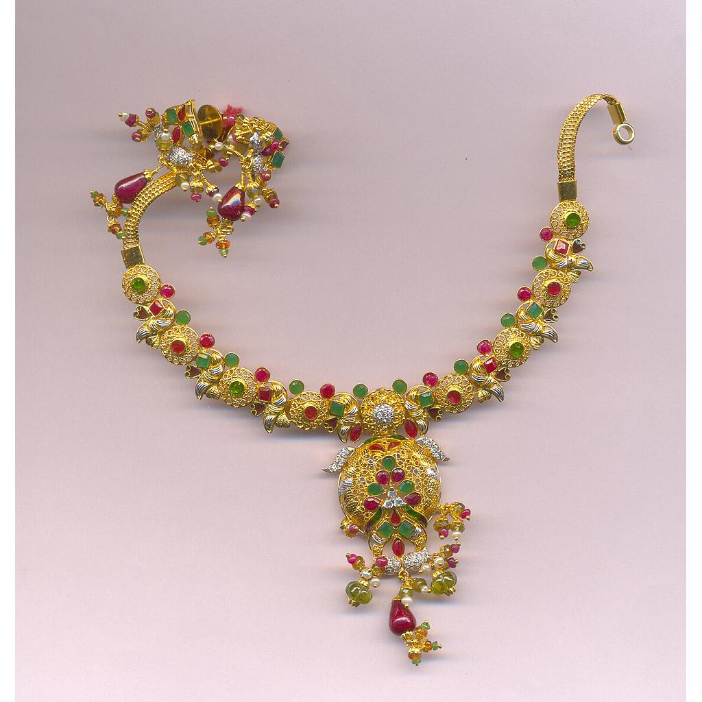 GOLD HALF SET ROUND ANTIQUE FANCY