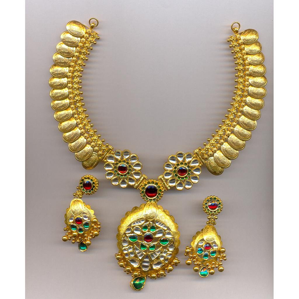 GOLD HALF SET ROUND ANTIQUE FANCY