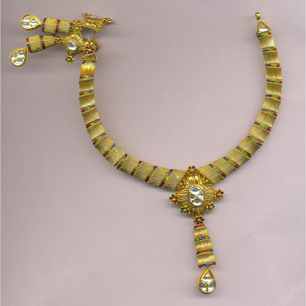 GOLD HALF SET ROUND ANTIQUE FANCY