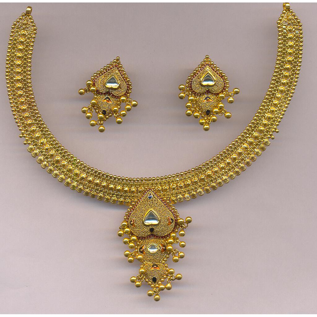GOLD HALF SET ROUND ANTIQUE FANCY