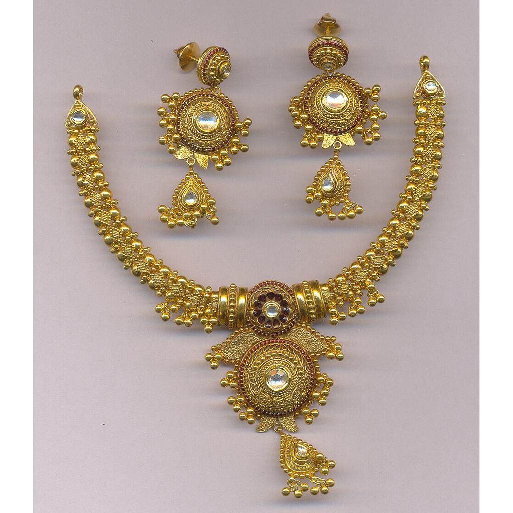 GOLD HALF SET ROUND ANTIQUE FANCY