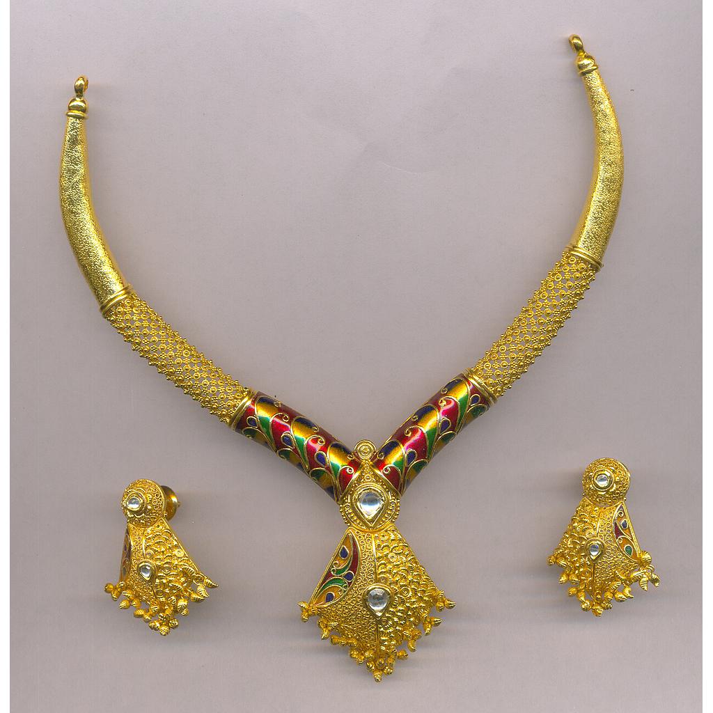 GOLD HALF SET ROUND ANTIQUE FANCY