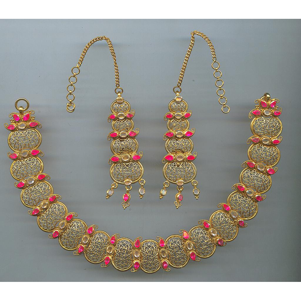 GOLD HALF SET ROUND DESIGNER EXCLUSIVE